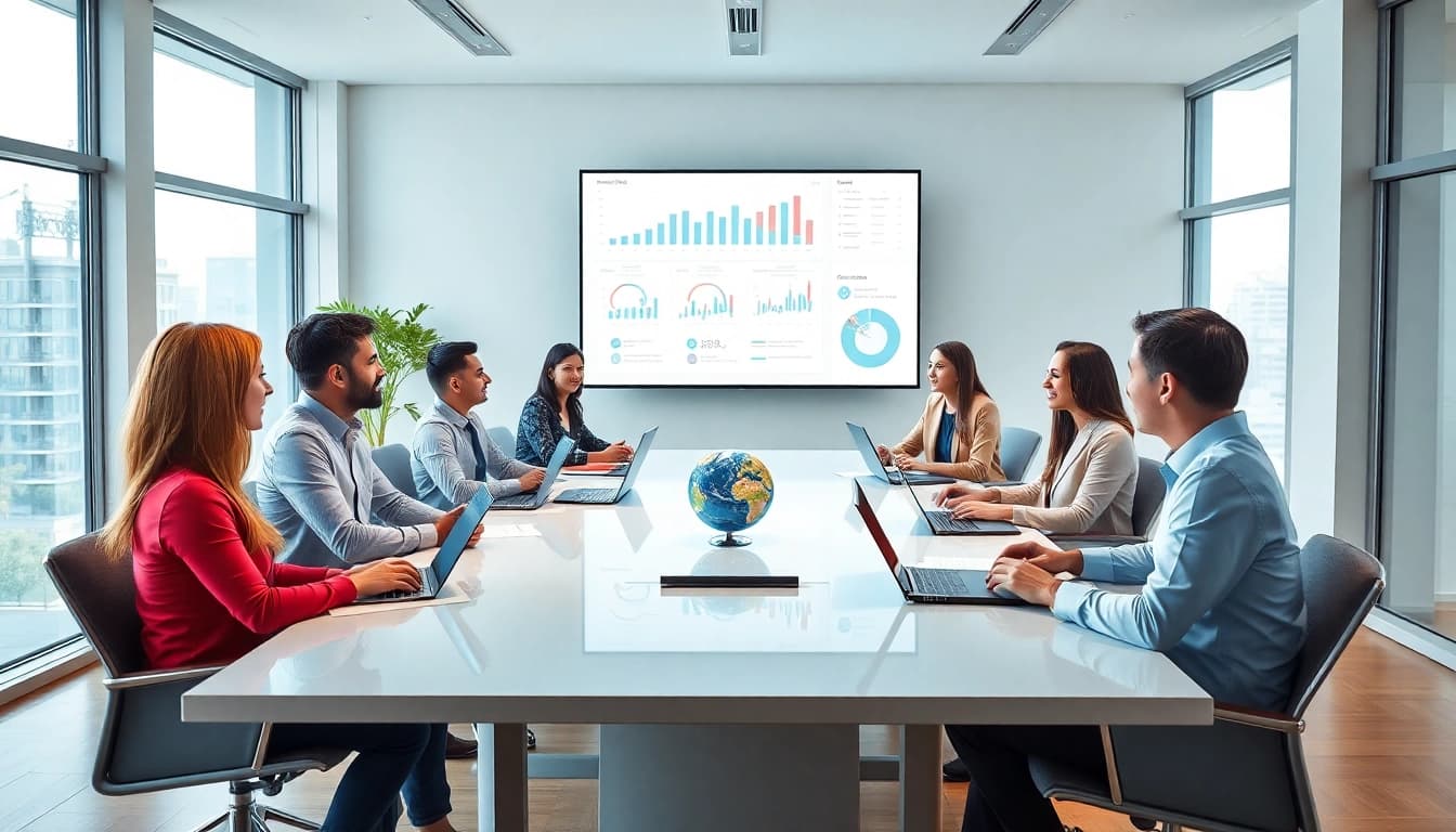 Professional setting illustrating company formation in the US with diverse entrepreneurs in a meeting.