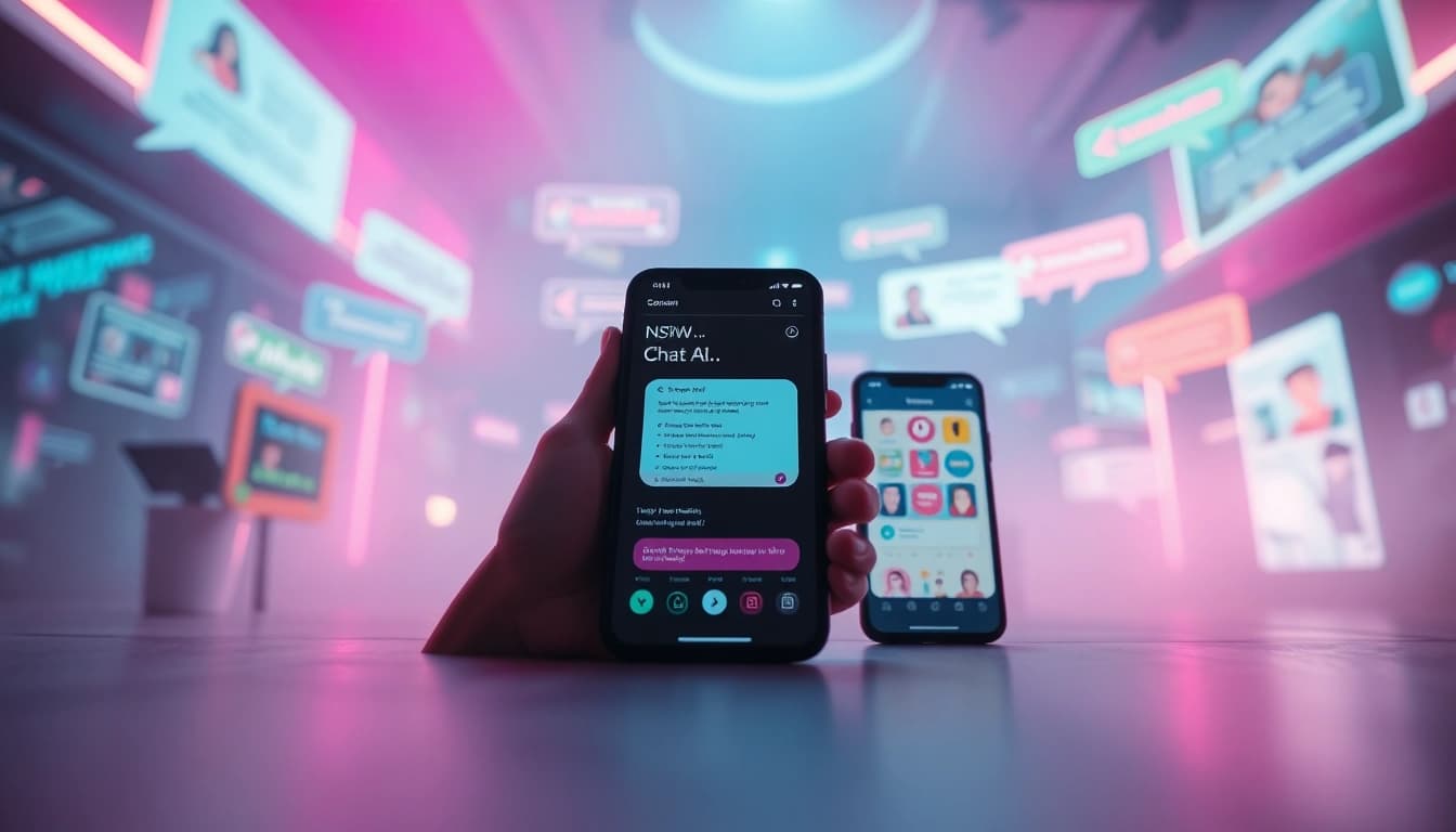 Exploring diverse NSFW chat AI platforms showcasing interactive user interfaces and engaging visuals.
