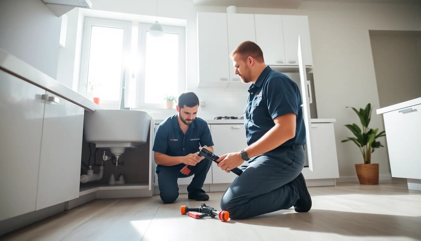 Find a reliable plumber near me fixing kitchen plumbing.