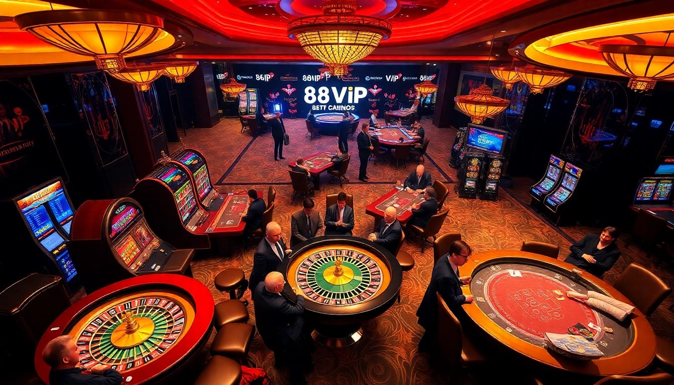 Players enjoying a thrilling gaming experience at 68VIP's luxurious online casino.