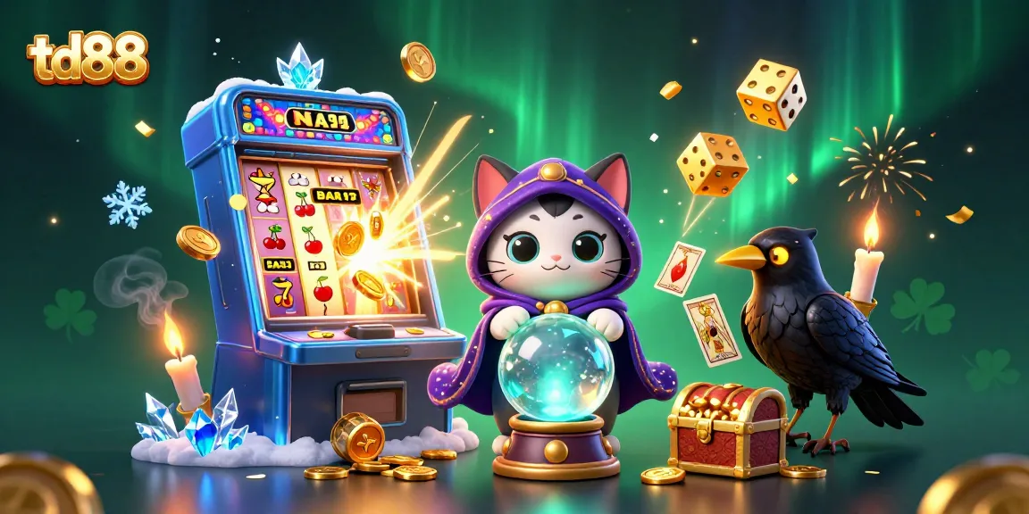 Experience thrilling winnings at td88 with a vibrant casino scene featuring mystical characters and dynamic game elements.