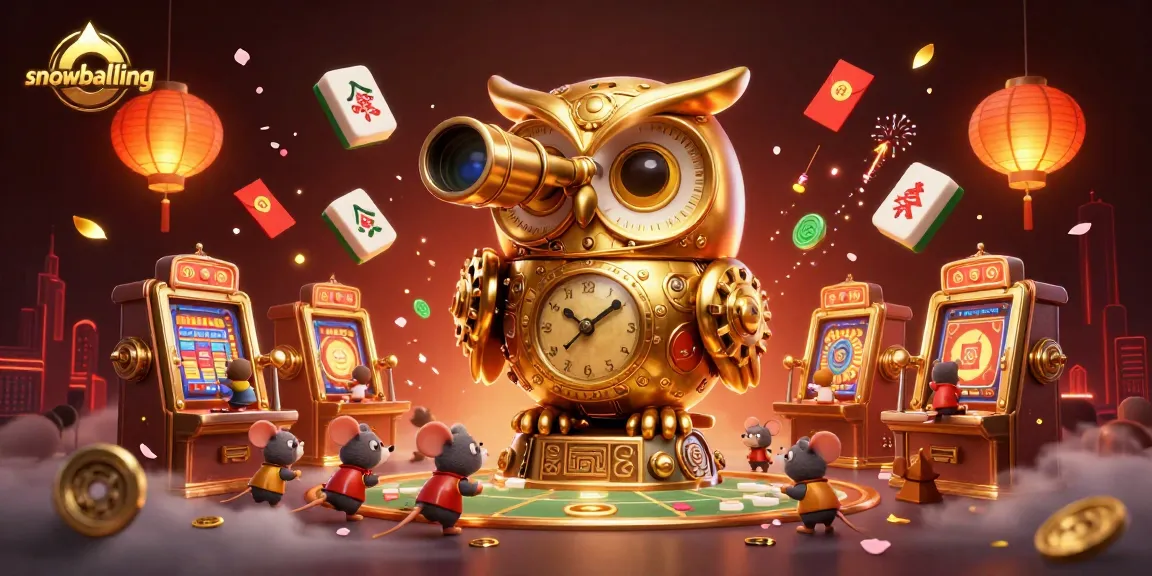 Snowballing enhances sports betting excitement with 3D vibrant characters and dynamic elements in this casino illustration.