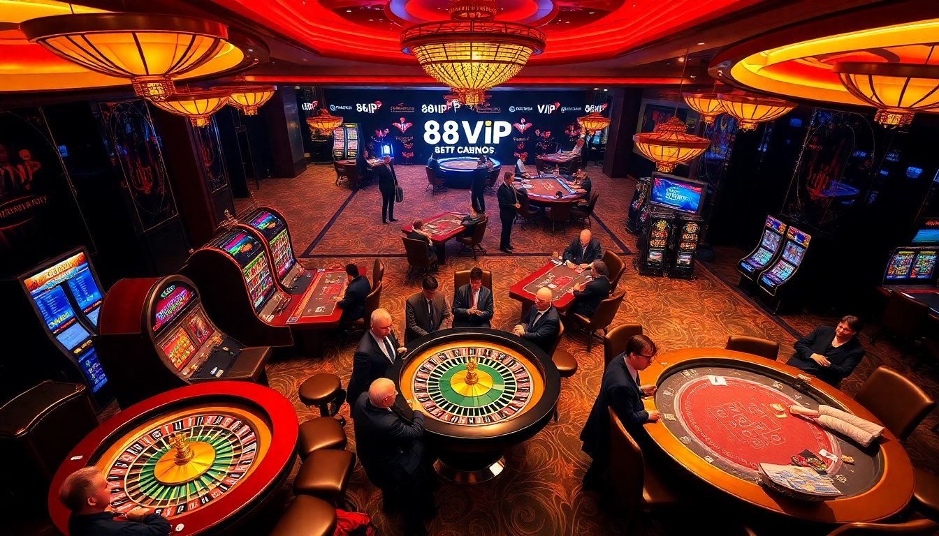 Players enjoying a thrilling gaming experience at 68VIP's luxurious online casino.