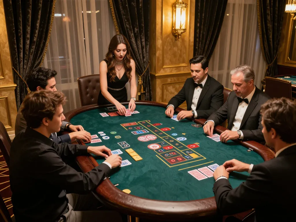 Players engaging in a baccarat game at CO88 casino, showcasing the thrill of live betting