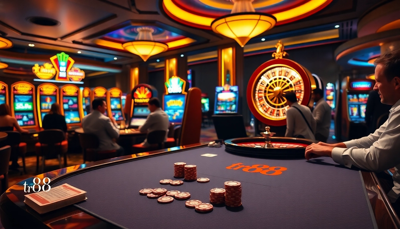 Experience the thrill of gambling at tr88 with exciting tables and vibrant casino atmosphere.