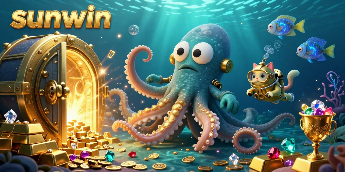 Try your luck with the exciting sunwin casino games featuring a kraken, diving cat, and treasure