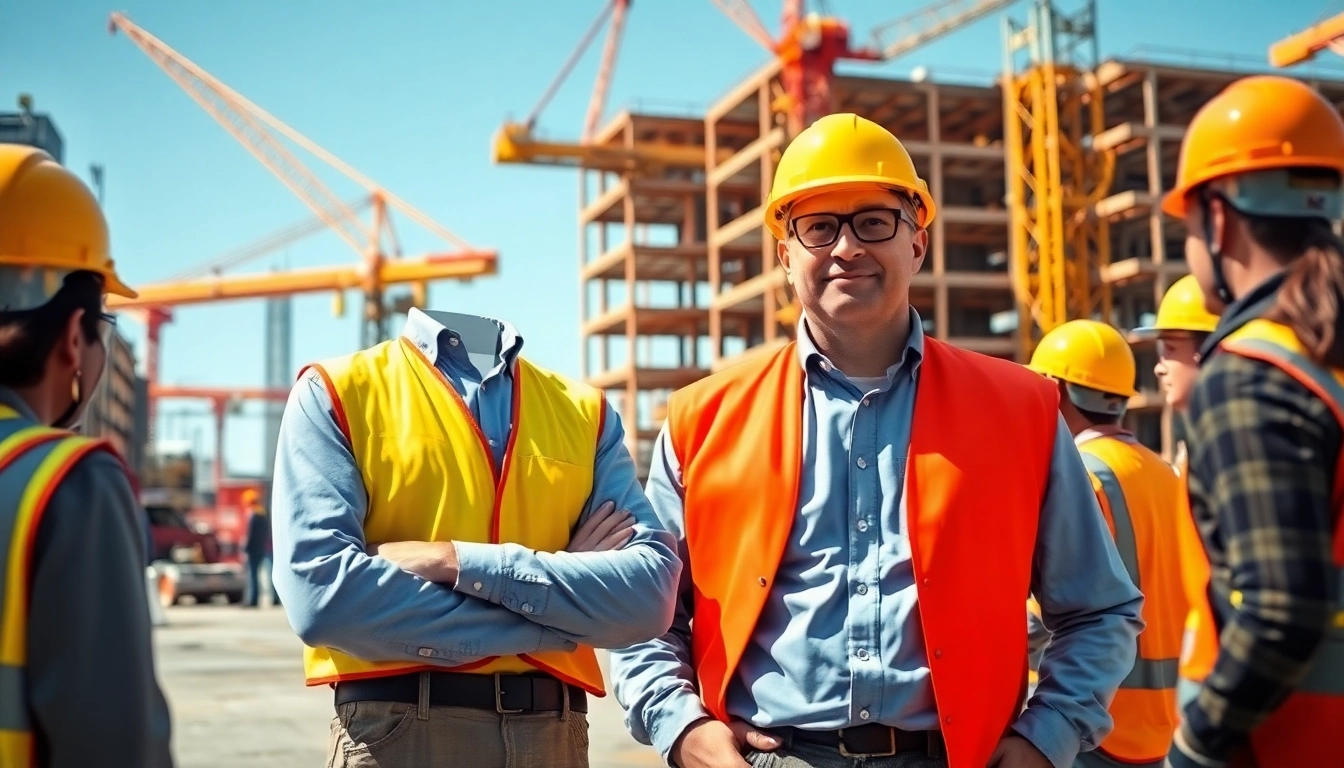 New Jersey Construction Manager actively supervising a construction site with confidence.