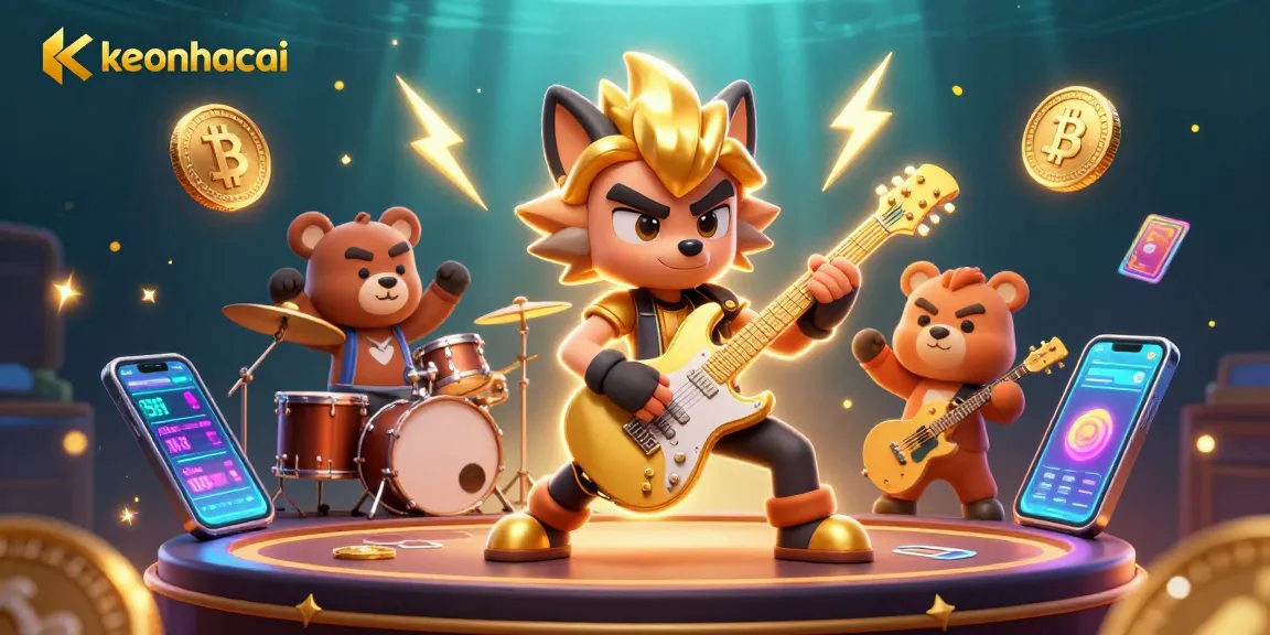 Experience the thrill of keonhacai with lively characters and vibrant casino visuals.