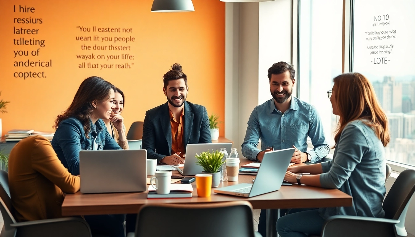Engaging diverse professionals striving for their Ideal career in a collaborative setting.