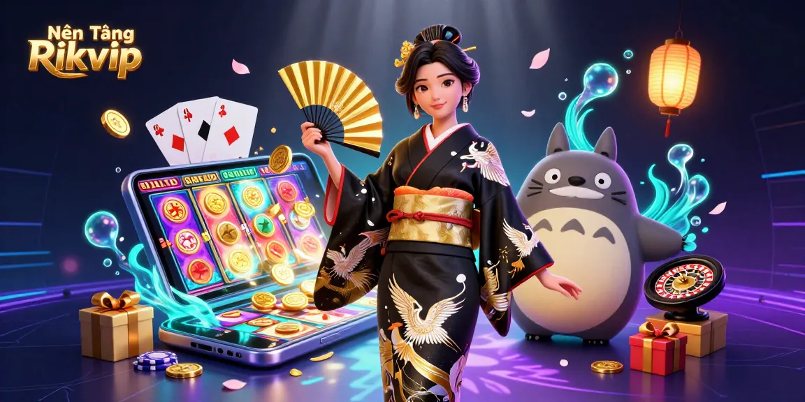 Experience the excitement of Nền Tảng Rikvip with vibrant slot games and engaging casino elements.