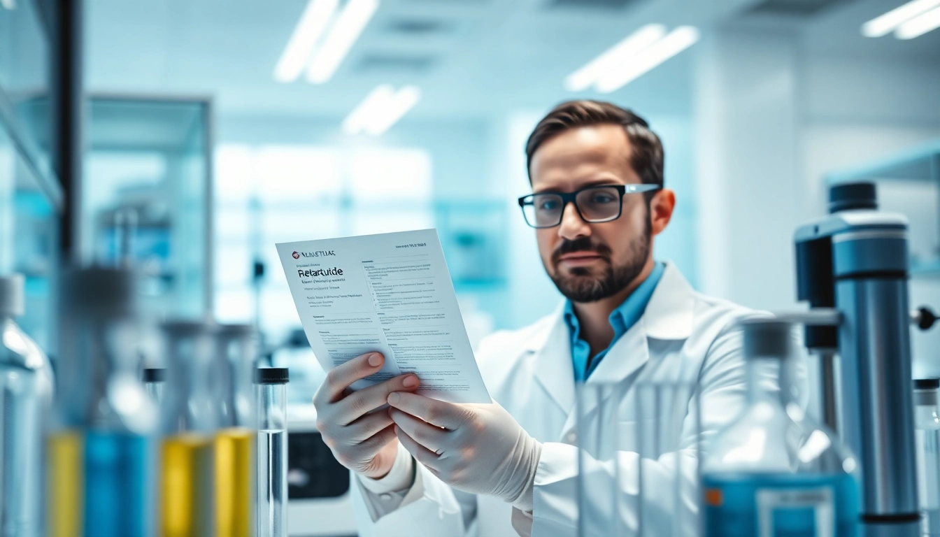Analyzing lab results for Retatrutide in a modern healthcare setting.