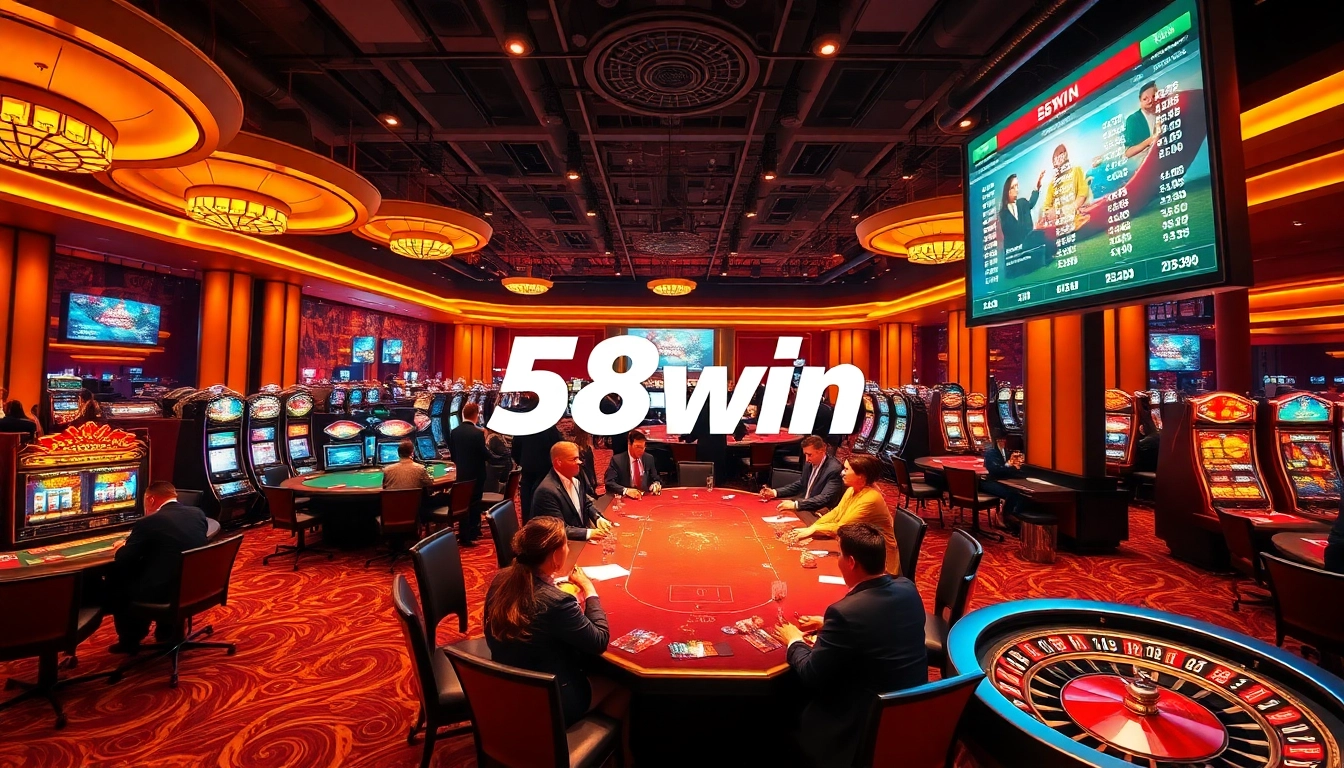 Engage in thrilling casino action at 58win with lively gameplay and vibrant atmosphere.