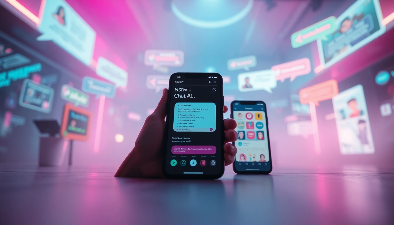 Exploring diverse NSFW chat AI platforms showcasing interactive user interfaces and engaging visuals.