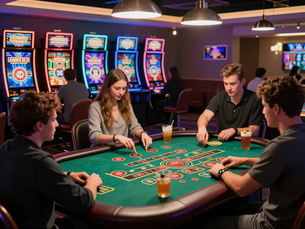 Engaging TK88 online casino scene with players at a live dealer roulette table
