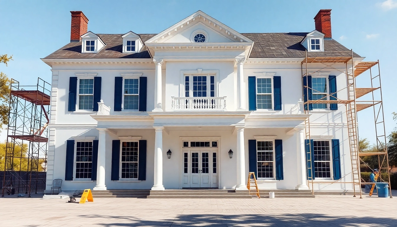 Engaging colonial home renovation showcasing detailed craftsmanship and structural updates.
