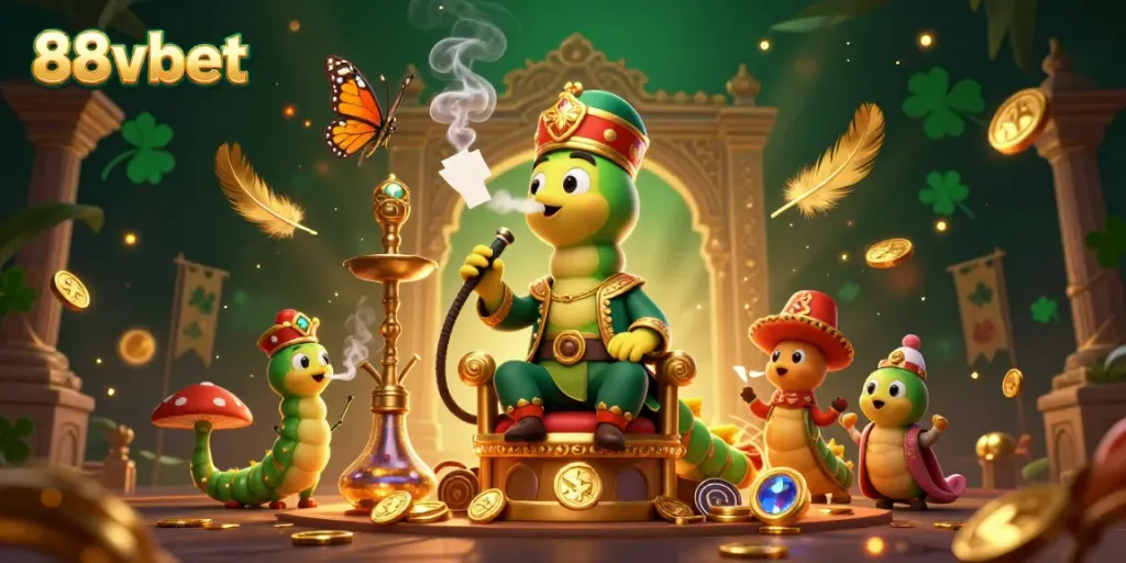 Join the action at 88vbet with a vibrant 3D casino scene featuring gaming symbols and rich atmosphere.