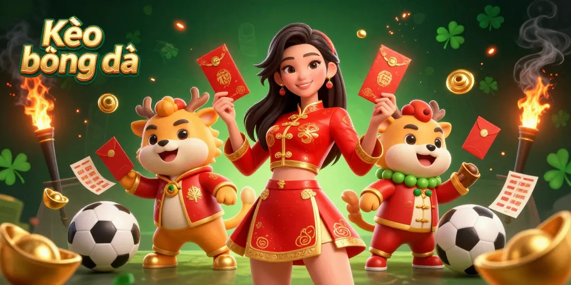 Engage in Kèo bóng đá with vibrant sports betting visuals featuring stunning characters in festive outfits.