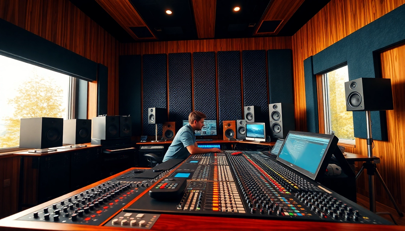 Experience online mastering services with expert audio engineers in a professional studio setting.
