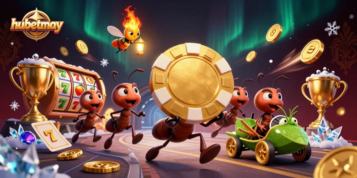 Engage in thrilling fun at hubetmay with a team of animated characters in this rich casino-themed scene.